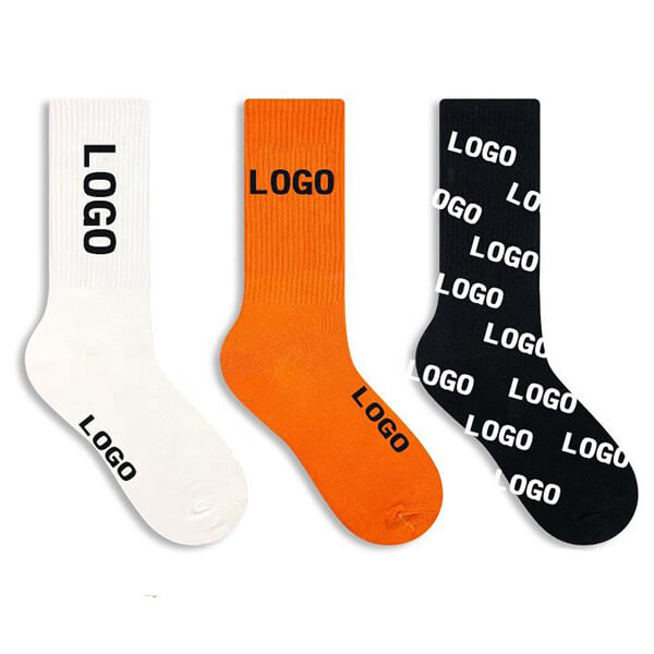 Sports Multi Logo Custom Printed Sock - Socks Rock